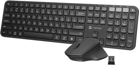 Ensemble sans fil clavier et souris Natec Octopus 2 Bluetooth + 2.4GHz