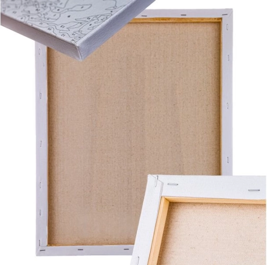 Canvas op houten frame 40 × 50 cm