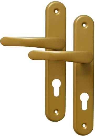 Door Hardware MICHAELA, handle with cylinder 72, gold
