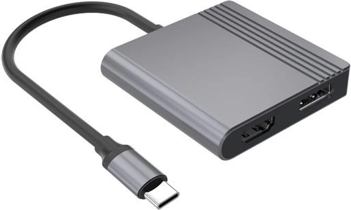 USB‑C to HDMI and DisplayPort Adapter 4K 60 Hz, Black