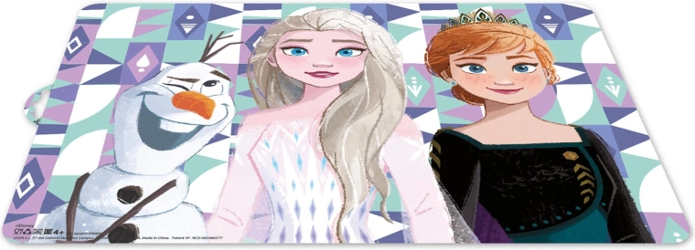 Kinder placemat van kunststof FROZEN 44 × 30 cm, gevormd