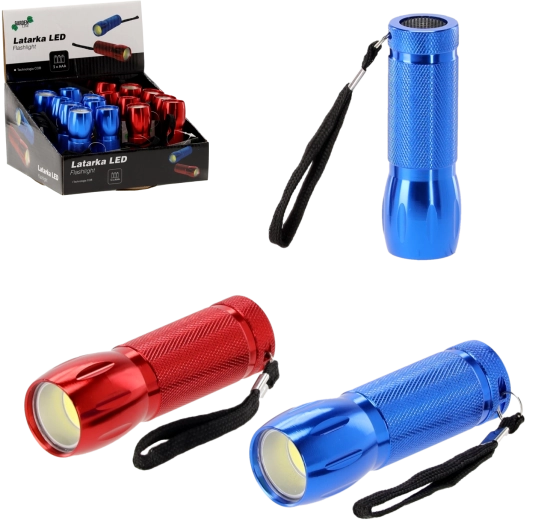 Lampe de poche LED, assortiment de couleurs