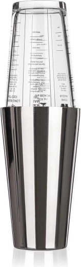Shaker für Cocktails aus Edelstahl und Glas 830/450 ml AKCENT