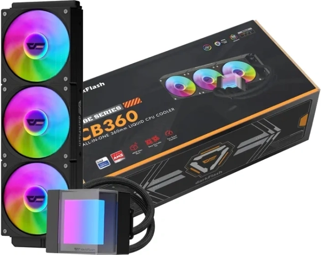 DarkFlash CB360 ARGB 360 mm Black CPU Liquid Cooling