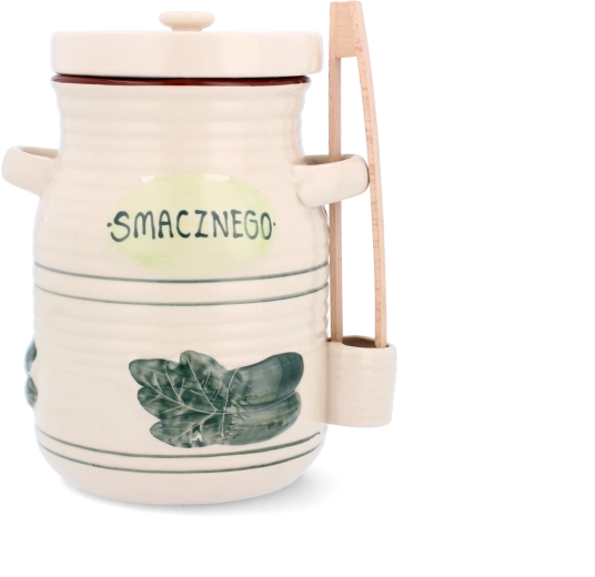 Keramische fermentatiepot met deksel en tang 3,5 l