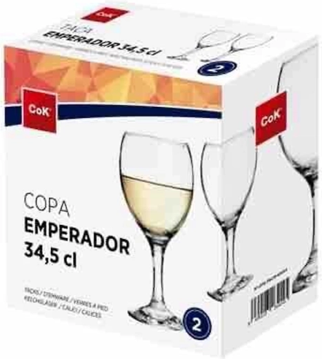Wijnglazen Emperador 345 ml, set van 2 stuks