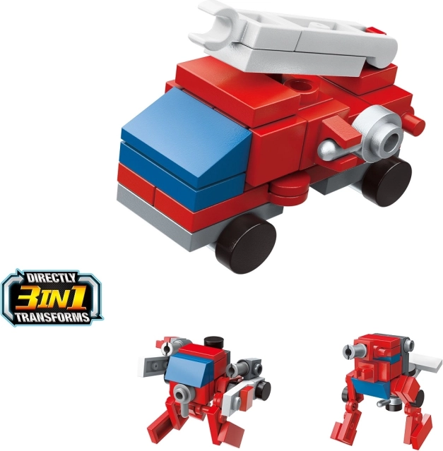 Qman Trans Collector Fire Truck with Ladder 3in1