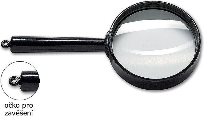 CONCORDE Magnifying Glass with 80 mm Diameter, Glass Lens