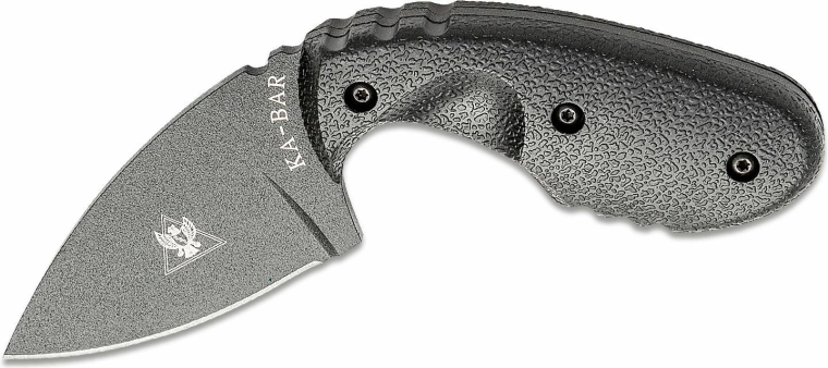KA-BAR TDI Investigator tactical fixed blade knife, black, Zytel, Kydex sheath