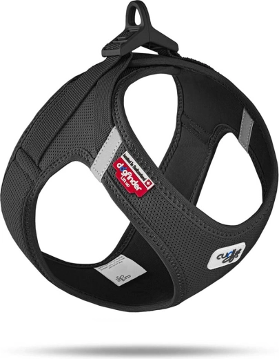 Curli Air-Mesh dog harness with buckle, black, size L (8–13 kg)