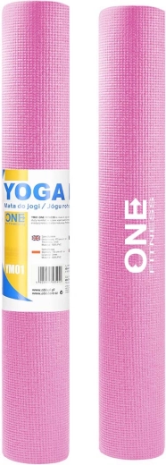 Tapis de yoga ONE FITNESS YM01 rose