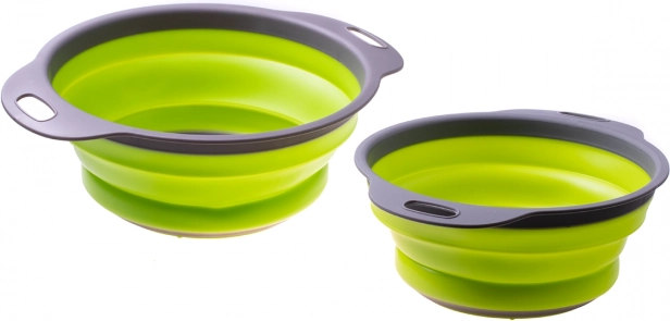 Siliconen opvouwbare vergiet 2 stuks