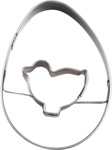 Emporte-pièce poussin de Pâques en inox 4–6 cm