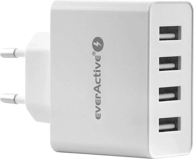 Smart Charger 4x USB 5A Iq White