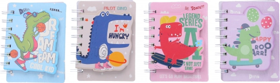 Pocket notepad 8.6 × 12 cm, 80 sheets, dinosaur motif