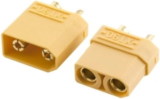 Paire de connecteurs d’alimentation XT90 (prise + fiche)