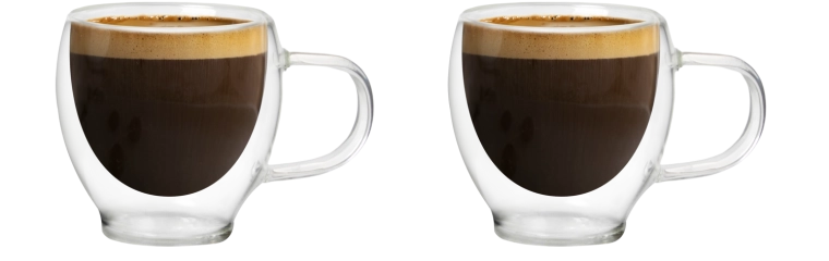 Tasses thermiques à double paroi 90 ml – lot de 2