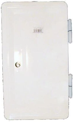 Double porte de cheminée blanche 160 × 320 mm