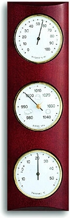 Station météo analogique en bois de hêtre TFA