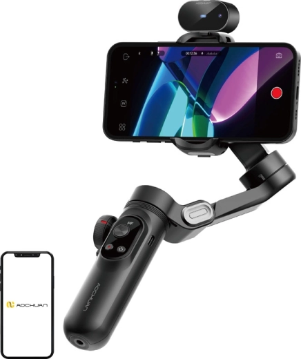 Aochuan Smart X Pro 3-axis smartphone stabilizer with AI sensor (black)