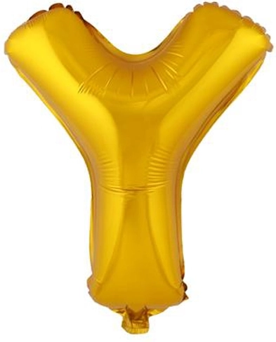 TORO Folienballon Buchstabe Y 30 cm gold