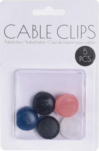 Organiseur de câbles – supports autocollants (5 pcs)