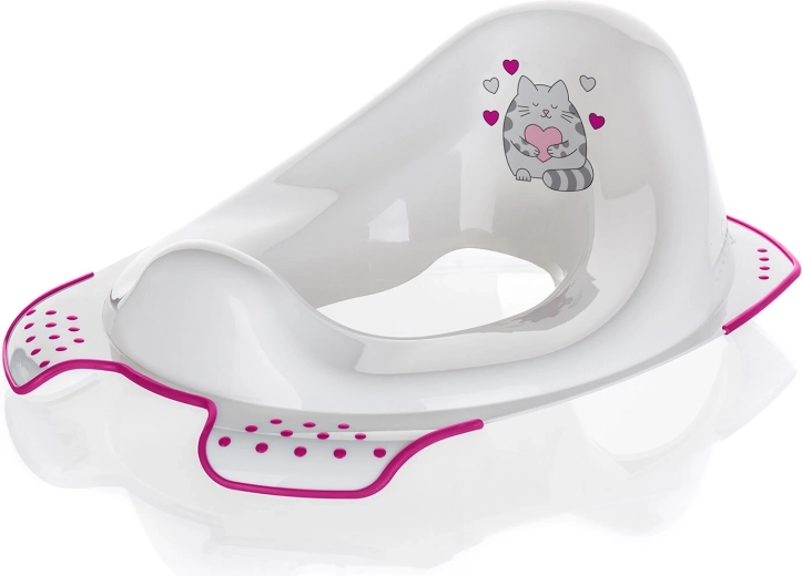 Children's anti-slip toilet seat CAT – white