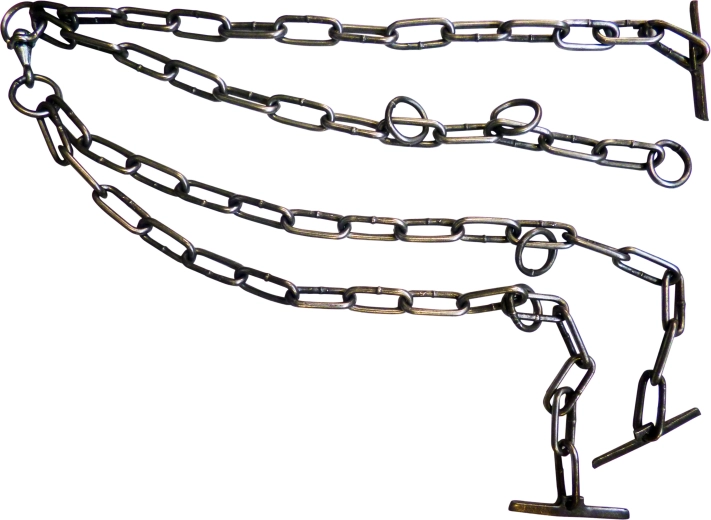 Attache double en métal pour bétail 7 mm