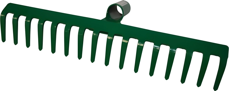 Ijzeren hark zonder steel, 16 tanden