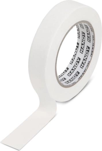 Afplaktape met oplosmiddelbasislijm 50 m × 19 mm wit