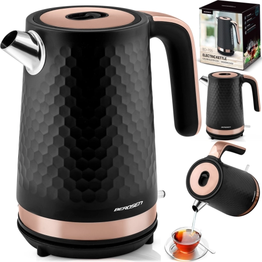Electric Kettle 1.7 L Berdsen black–copper