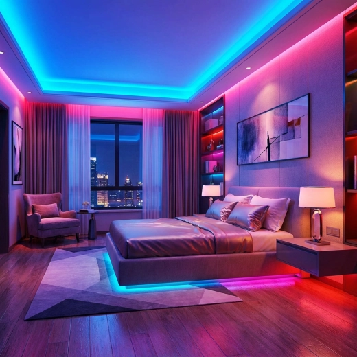 RGB-LED-Streifen 3 m mit Fernbedienung, IP65