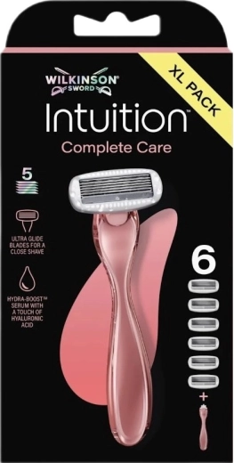 Wilkinson Intuition complete care xl pack women's razor + 6 replacement heads
