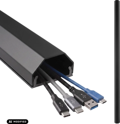 Aluminium-Kabelabdeckleiste Maclean MCTV-897