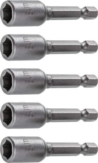 Jeu d’adaptateurs 1/4" pour embouts 8 mm, 10 pièces