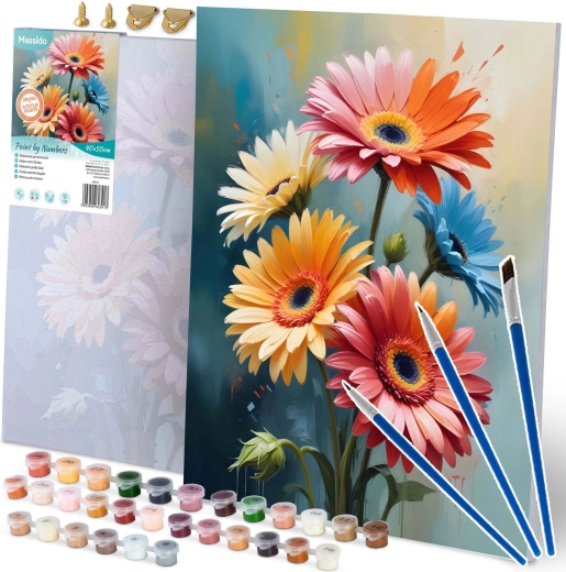 Paint by Numbers 40 × 50 cm – Flowers Massido