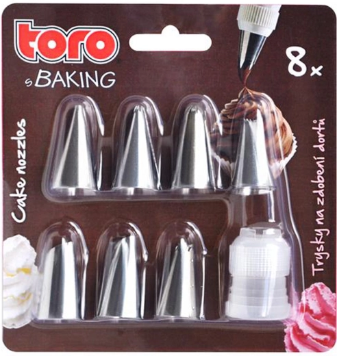 Set roestvrijstalen spuitmondjes voor taartdecoratie – 7 stuks