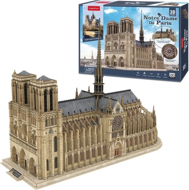 3D Puzzle Notre-Dame Cathedral by CubicFun