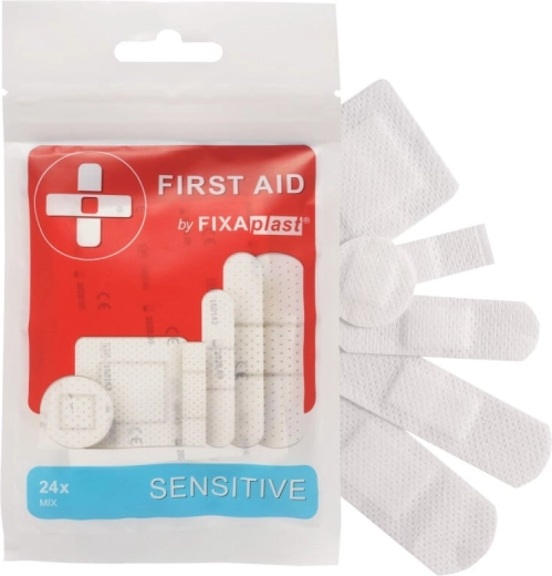 Fixaplast First Aid Sensitive pleisters voor de gevoelige huid (24 stuks)