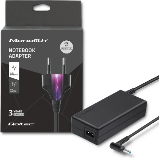 AC adapter for HP/Compaq 90 W 19.5 V 4.62 A (connector 4.5 × 3.0 mm with pin)