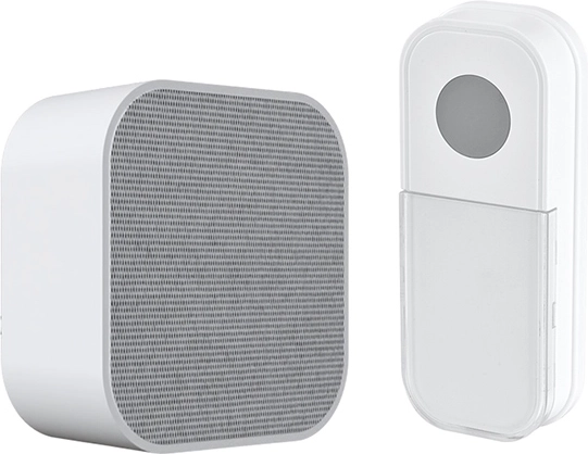 Solight kabellose batteriebetriebene Funkklingel mit Learning Code, Reichweite 180 m, weiß