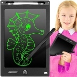 Kruzzel XL schwarzes LCD-Zeichentablett 9,5" für Kinder