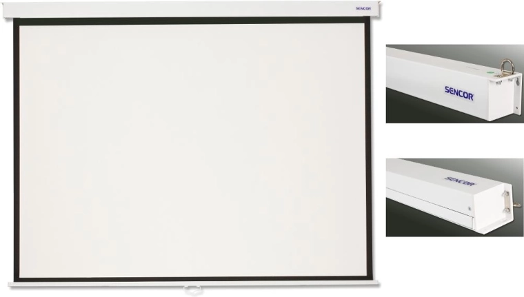 Sencor handmatig projectiescherm 274 × 274 cm