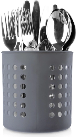 Égouttoir pour ustensiles de cuisine, gris