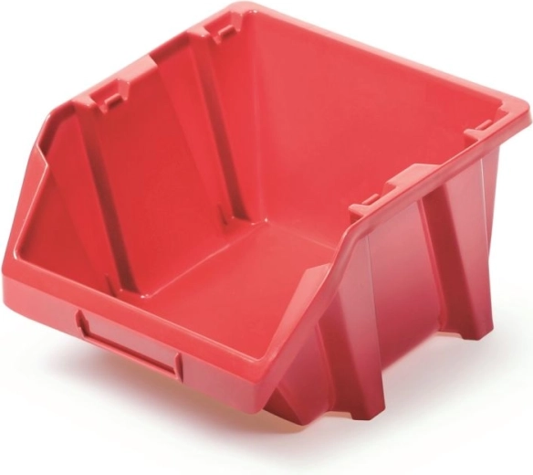 Kunststof opbergbox kort 118 × 98 × 70 mm, rood