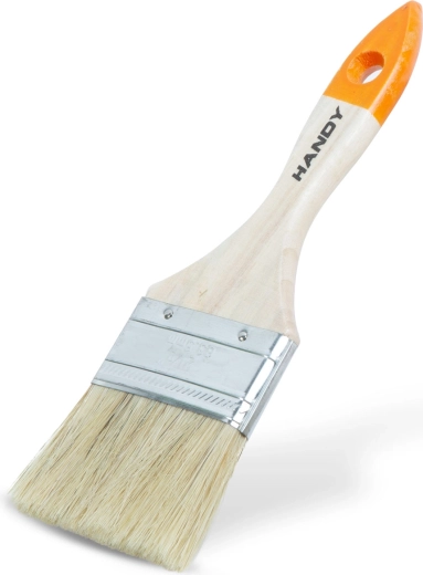 Pinceau plat de peintre avec manche en bois, 63 mm