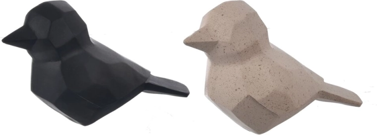 Oiseau décoratif GEO en polyrésine, 19 × 9 × 12 cm (2 variantes)