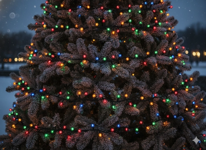 LED Christmas string lights Cherry ball 200 LED multicolor, 16 m + 3 m