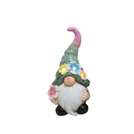 Nain de jardin avec éclairage LED – garçon ou fille