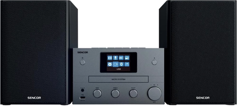 Sencor micro system with Wi-Fi, DAB+ and CD